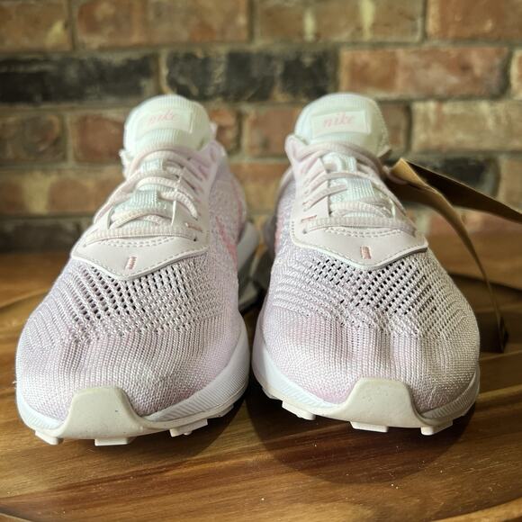 NIke Air Max Pink Flyknit Racer Women's Size 7 Pink Pearl Shoes Sneakers - Picture 10 of 16